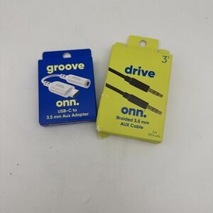 Connect Onn 3.5 mm AUX USB-C 100012828 Audio Adapter Connects 3.5mm & USB-C